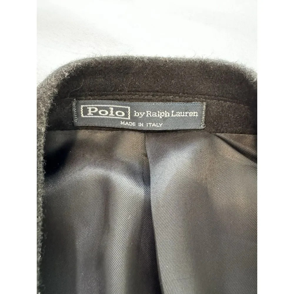 Ralph Lauren Polo Suit Coat Blazer  Wool Cashmere Made In Italy 2 button 42 Long - Picture 13 of 13